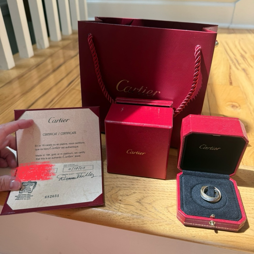 Cartier Diamond Trinity Ring - Picture 12 of 15